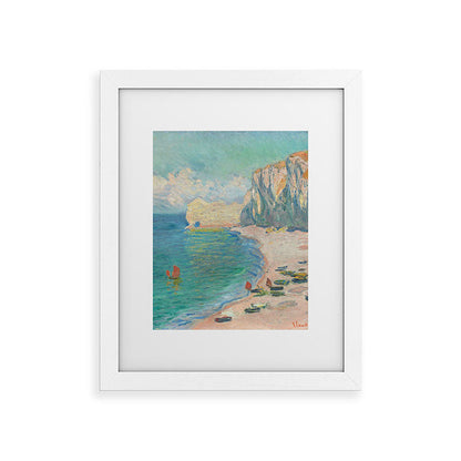 Claude Monet beach Framed Art Print Gallery Image 75