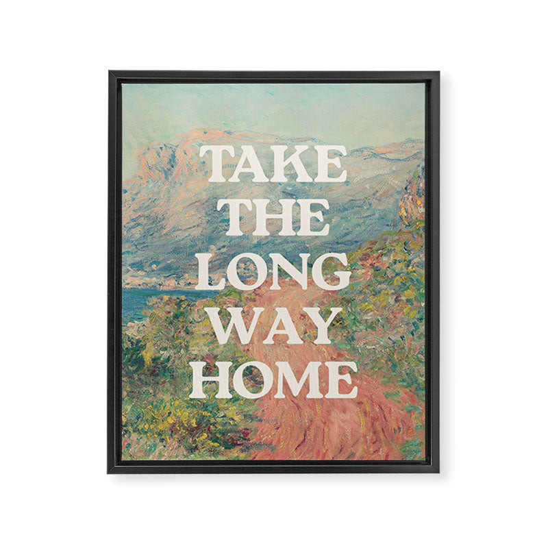 Take The Long Way Home Framed Canvas Print Gallery Image 3