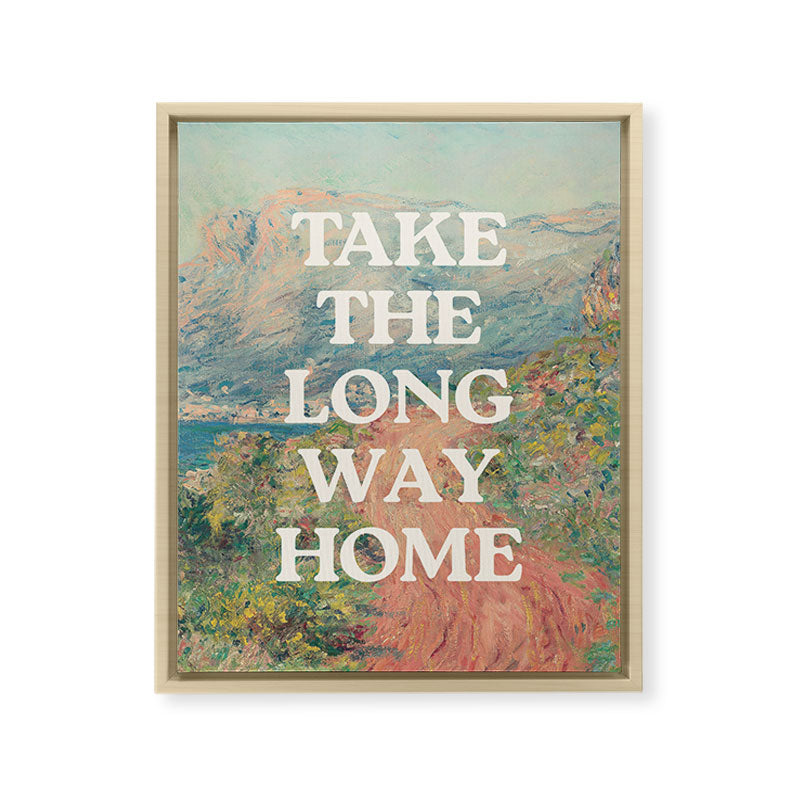 Take The Long Way Home Framed Canvas Print Gallery Image 9