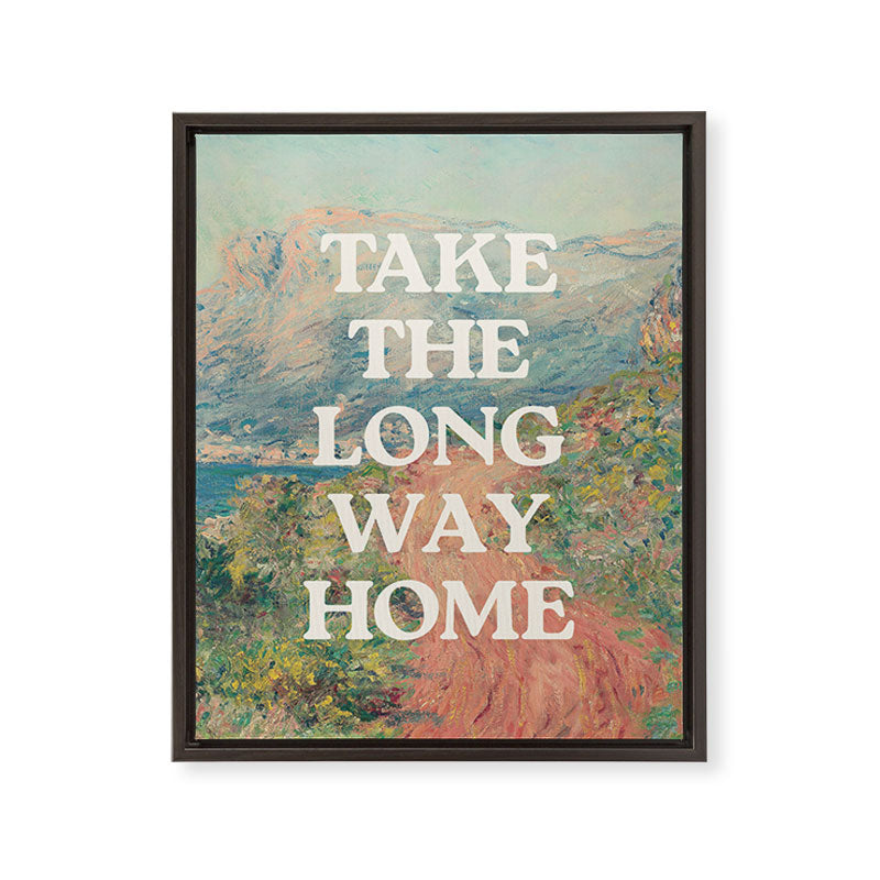 Take The Long Way Home Framed Canvas Print Gallery Image 6