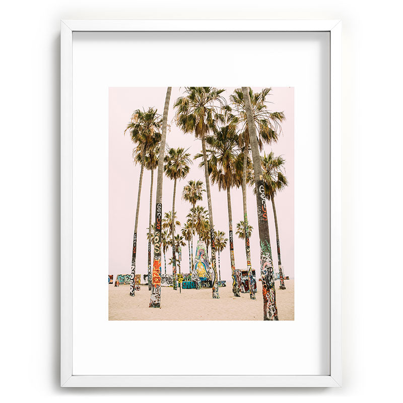 Palm Trees on Venice Beach - Los Angeles California Travel Photography Framed Art Print Gallery Image 108