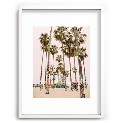 Palm Trees on Venice Beach - Los Angeles California Travel Photography Framed Art Print Gallery Image 108