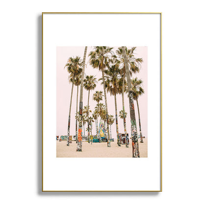 Palm Trees on Venice Beach - Los Angeles California Travel Photography Framed Art Print Gallery Image 128