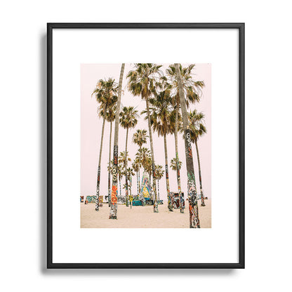 Palm Trees on Venice Beach - Los Angeles California Travel Photography Framed Art Print Gallery Image 112