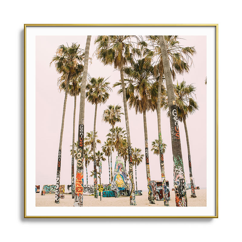 Palm Trees on Venice Beach - Los Angeles California Travel Photography Framed Art Print Gallery Image 136