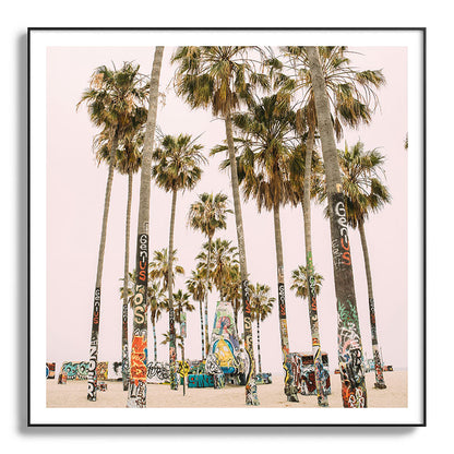 Palm Trees on Venice Beach - Los Angeles California Travel Photography Framed Art Print Gallery Image 130