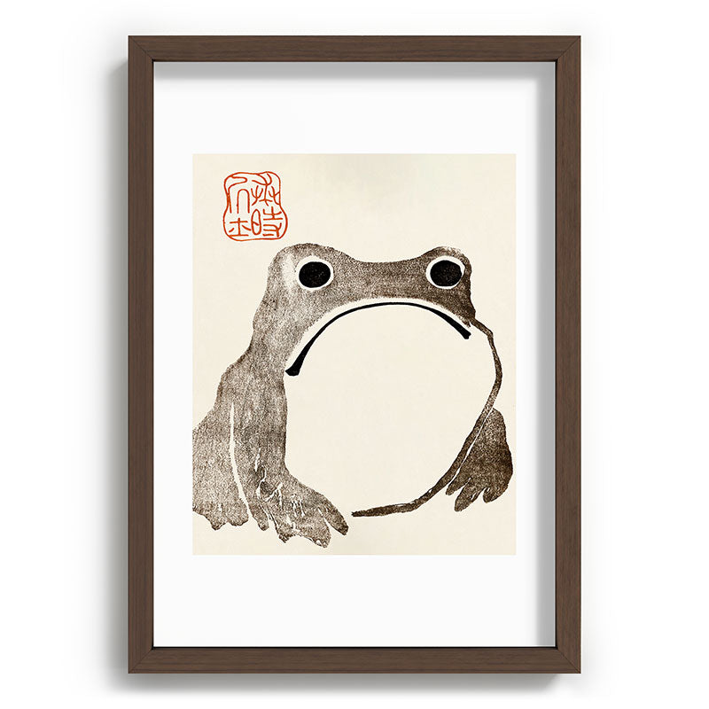 Unimpressed Frog Meika Gafu by Matsumoto Hoji 1814 - Frog Framed Art Print Gallery Image 89