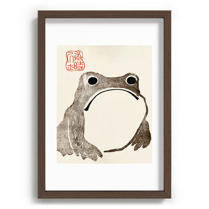 Unimpressed Frog Meika Gafu by Matsumoto Hoji 1814 - Frog Framed Art Print Gallery Image 89