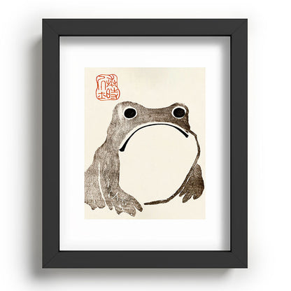Unimpressed Frog Meika Gafu by Matsumoto Hoji 1814 - Frog Framed Art Print Gallery Image 78