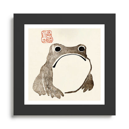 Unimpressed Frog Meika Gafu by Matsumoto Hoji 1814 - Frog Framed Art Print Gallery Image 46