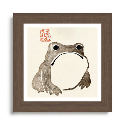 Unimpressed Frog Meika Gafu by Matsumoto Hoji 1814 - Frog Framed Art Print Gallery Image 57