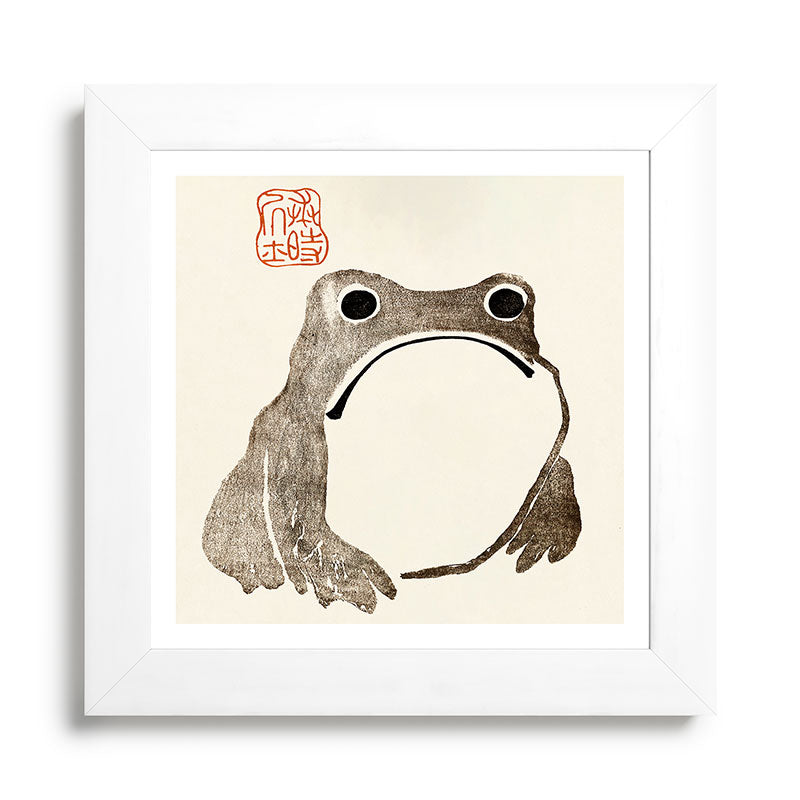 Unimpressed Frog Meika Gafu by Matsumoto Hoji 1814 - Frog Framed Art Print Gallery Image 79