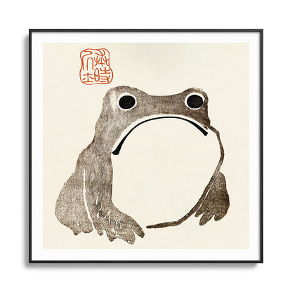 Unimpressed Frog Meika Gafu by Matsumoto Hoji 1814 - Frog Framed Art Print Gallery Image 126