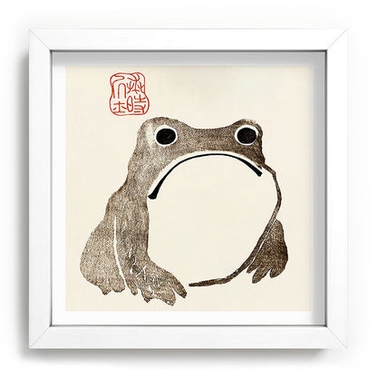 Unimpressed Frog Meika Gafu by Matsumoto Hoji 1814 - Frog Framed Art Print Gallery Image 114