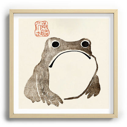 Unimpressed Frog Meika Gafu by Matsumoto Hoji 1814 - Frog Framed Art Print Gallery Image 109