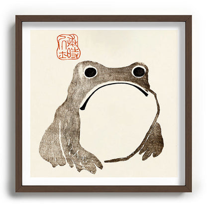 Unimpressed Frog Meika Gafu by Matsumoto Hoji 1814 - Frog Framed Art Print Gallery Image 101
