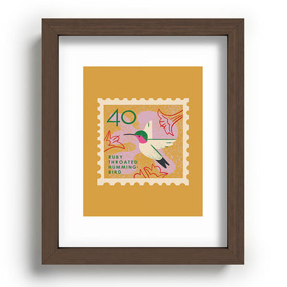 Hummingbird Postage Stamp Framed Art Print Gallery Image 86