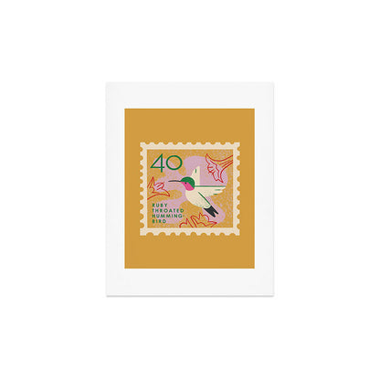 Hummingbird Postage Stamp Art Print Gallery Image 4