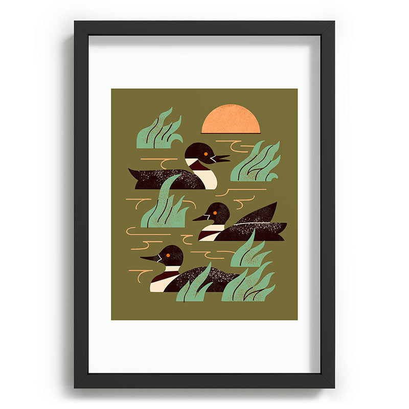 Loons At Dusk Framed Art Print Gallery Image 59