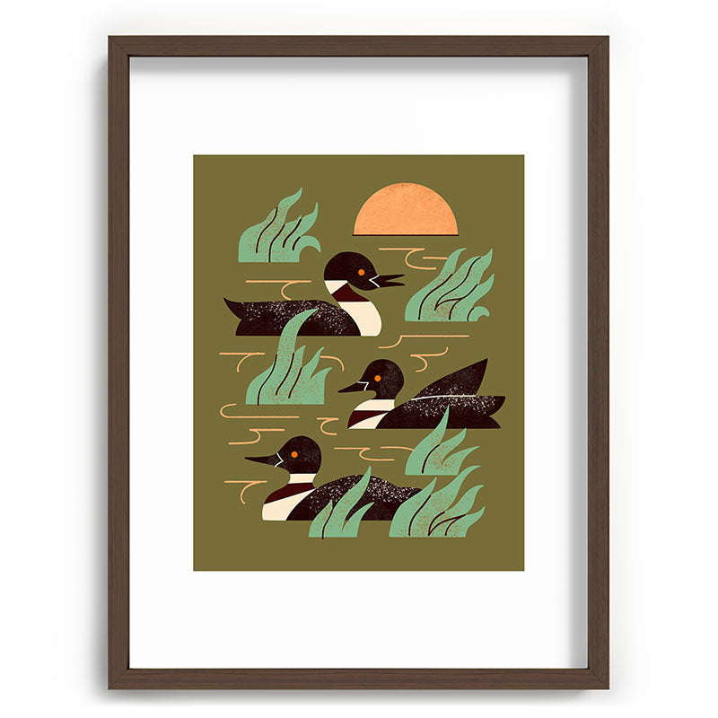 Loons At Dusk Framed Art Print Gallery Image 66