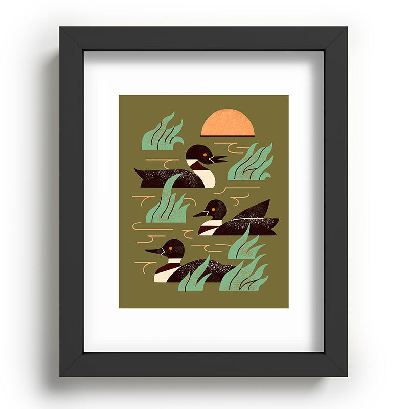 Loons At Dusk Framed Art Print Gallery Image 58