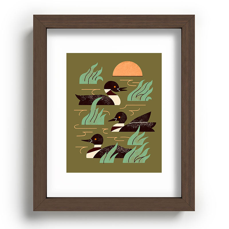 Loons At Dusk Framed Art Print Gallery Image 63