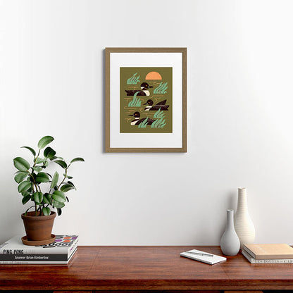 Loons At Dusk Framed Art Print Gallery Image 40