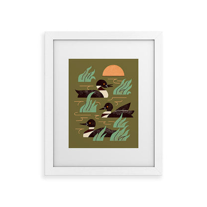 Loons At Dusk Framed Art Print Gallery Image 54