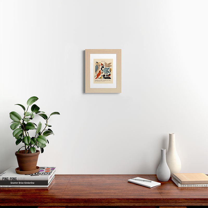 Midwest Birds Guide Framed Art Print Gallery Image 61