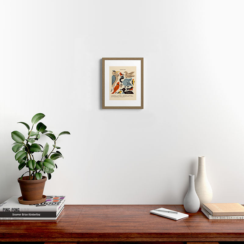 Midwest Birds Guide Framed Art Print Gallery Image 12