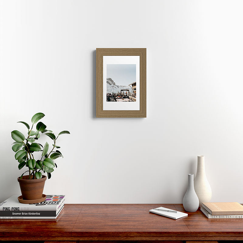 Dolomite Ski Resort | The definition of Mountaintop Après-ski definition | Norther Italy travel prints Framed Art Print Gallery Image 22