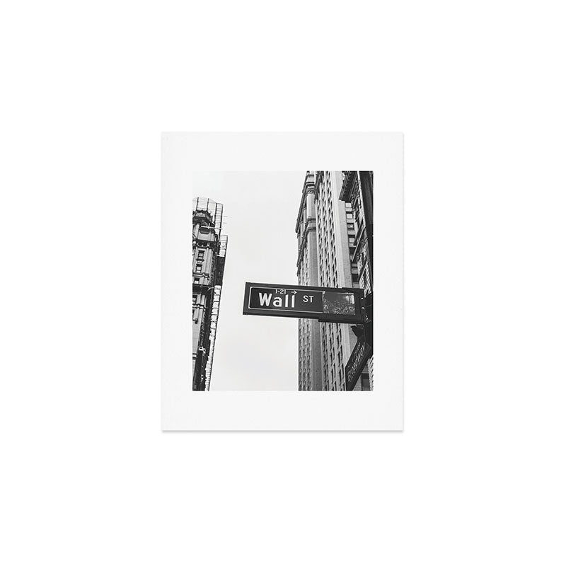Wall street bw Art Print Gallery Image 1