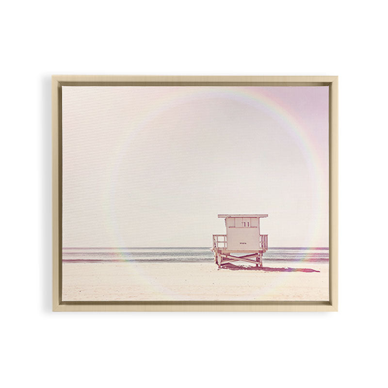 Beach hut Framed Canvas Print Gallery Image 17