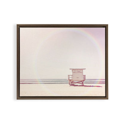 Beach hut Framed Canvas Print Gallery Image 12