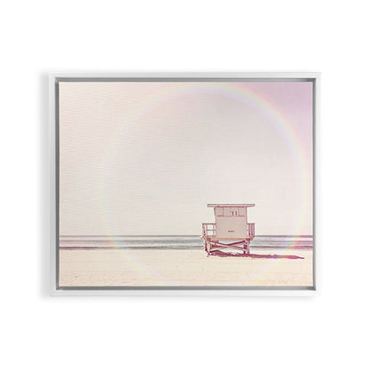 Beach hut Framed Canvas Print Gallery Image 23