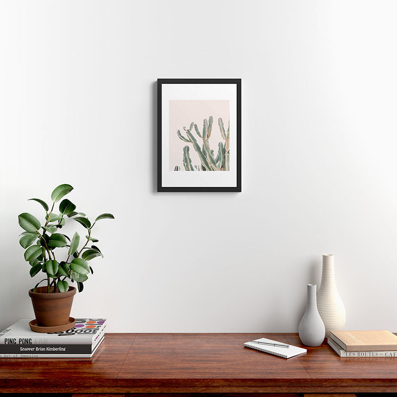 Sunrise Cactus Framed Art Print Gallery Image 3