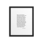 Eat at a local restaurant tonight, Anthony Bourdain Quote Framed Art Print Gallery Image 1