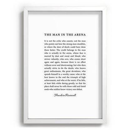 The Man In The Arena Framed Art Print Gallery Image 105