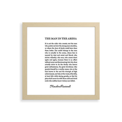 The Man In The Arena Framed Art Print Gallery Image 71