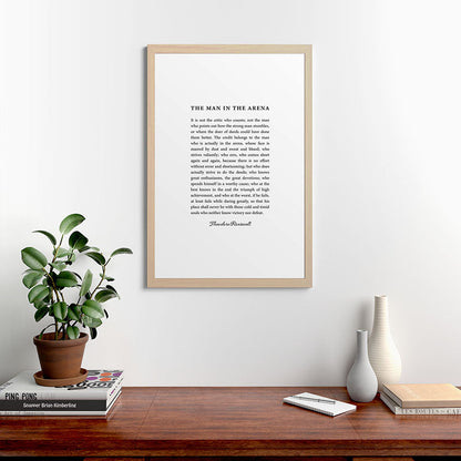 The Man In The Arena Framed Art Print Gallery Image 65