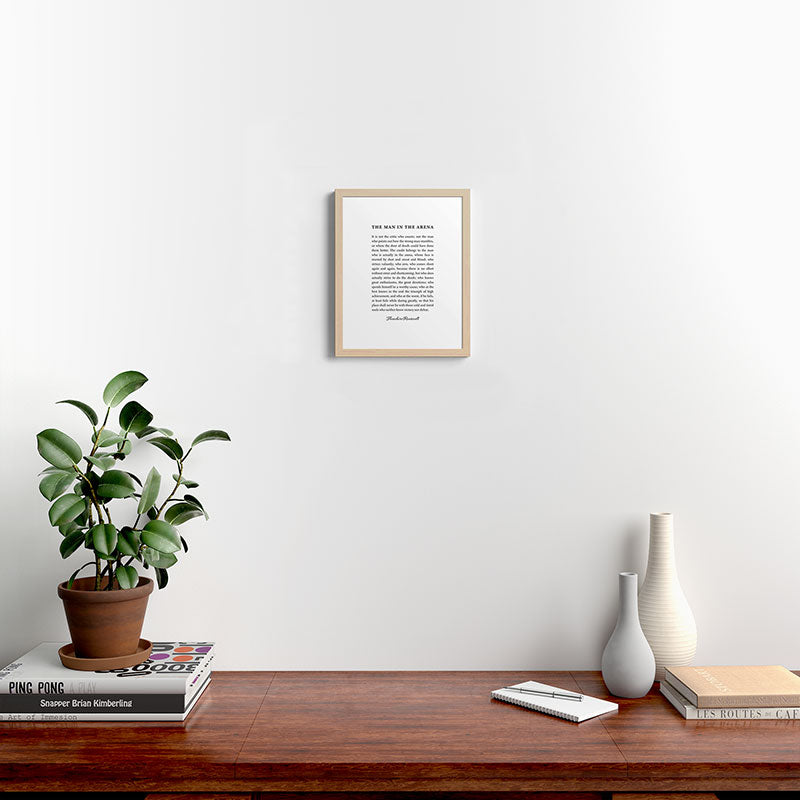The Man In The Arena Framed Art Print Gallery Image 22