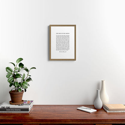 The Man In The Arena Framed Art Print Gallery Image 14