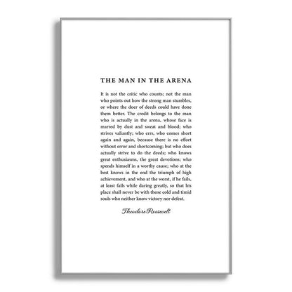 The Man In The Arena Framed Art Print Gallery Image 138
