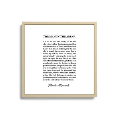 The Man In The Arena Framed Art Print Gallery Image 27