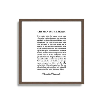 The Man In The Arena Framed Art Print Gallery Image 17