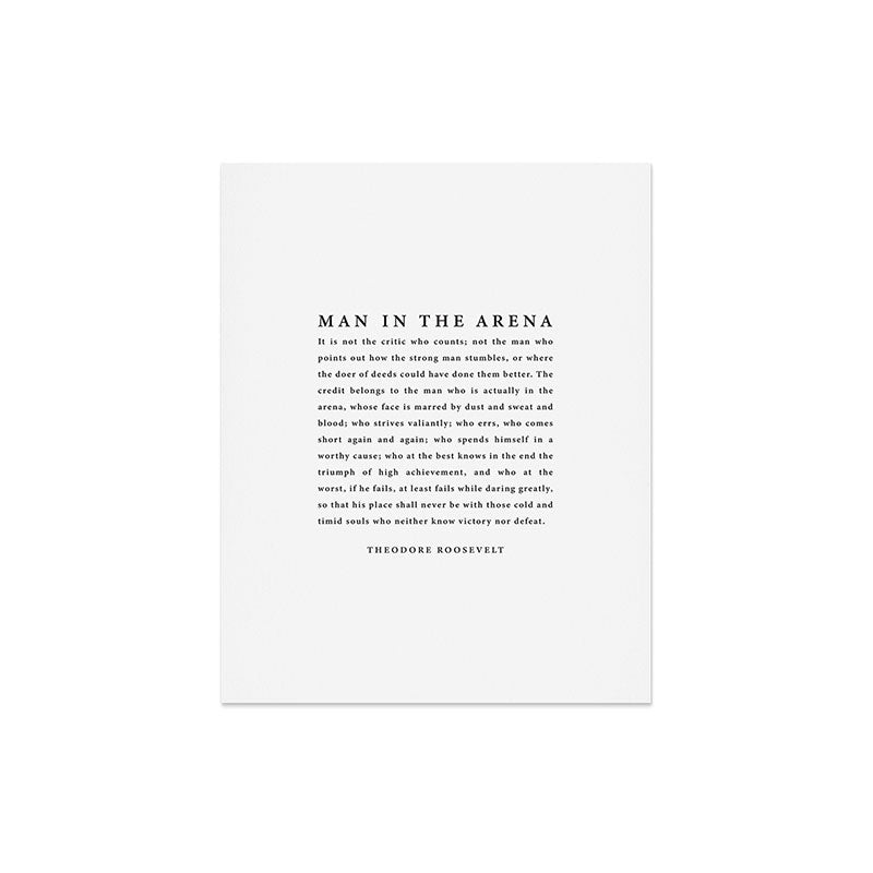 The Man In The Arena, Theodore Roosevelt Art Print Gallery Image 6