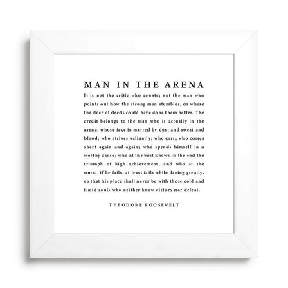 The Man In The Arena, Theodore Roosevelt Framed Art Print Gallery Image 79