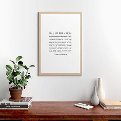 The Man In The Arena, Theodore Roosevelt Framed Art Print Gallery Image 65