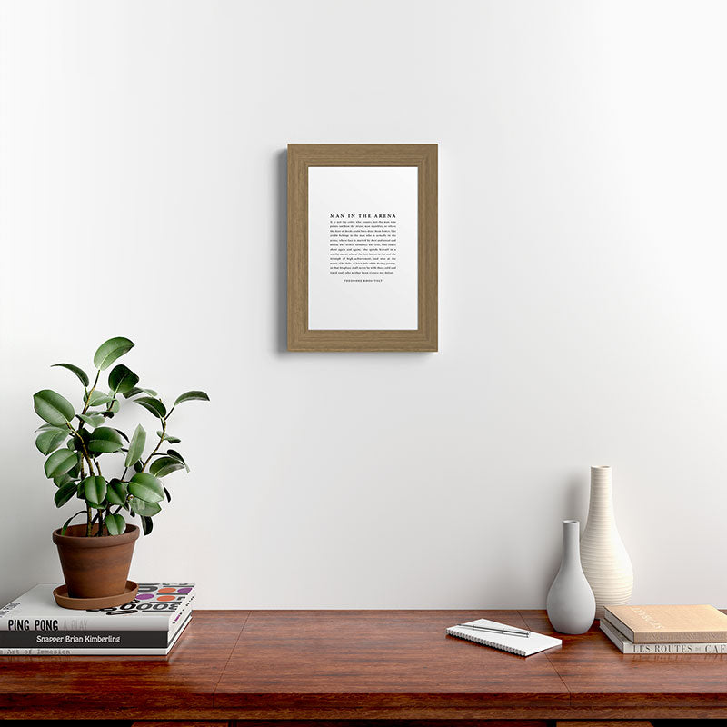 The Man In The Arena, Theodore Roosevelt Framed Art Print Gallery Image 52
