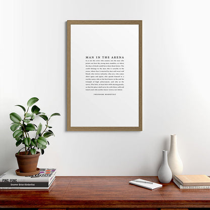 The Man In The Arena, Theodore Roosevelt Framed Art Print Gallery Image 56